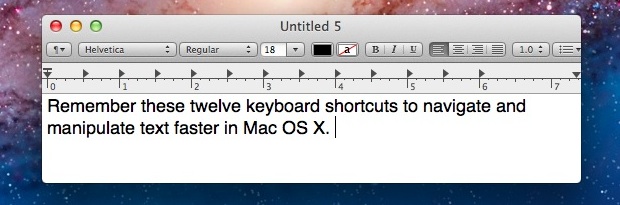 what is the keystroke for centering text in word on the mac?